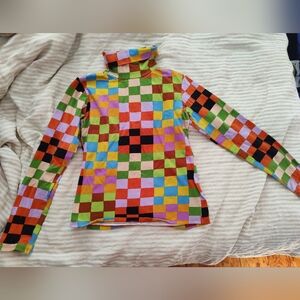 Nooworks Turtleneck Top In Carnival Print